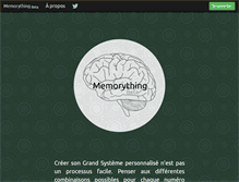 Tablet Screenshot of memorything.org